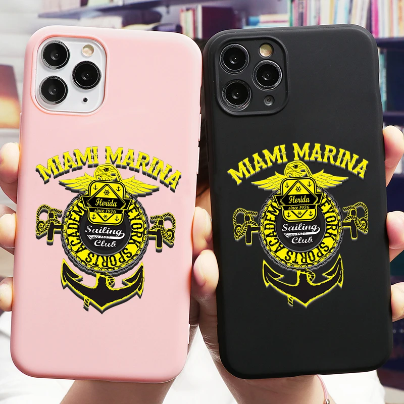Мягкий чехол для телефона из ТПУ с изображением Майами Марины iPhone 11 Pro X XS XR MAX 7 8 6