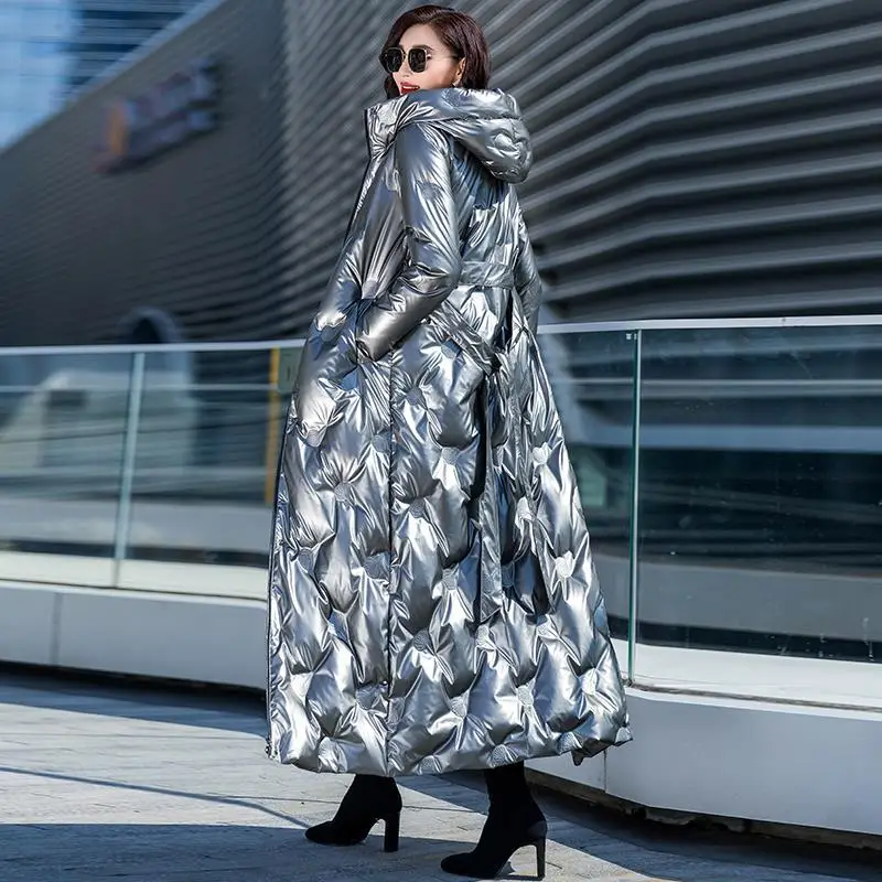 Новинка Зима 2022 Женская хлопковая куртка средней длины непродуваемое Женское