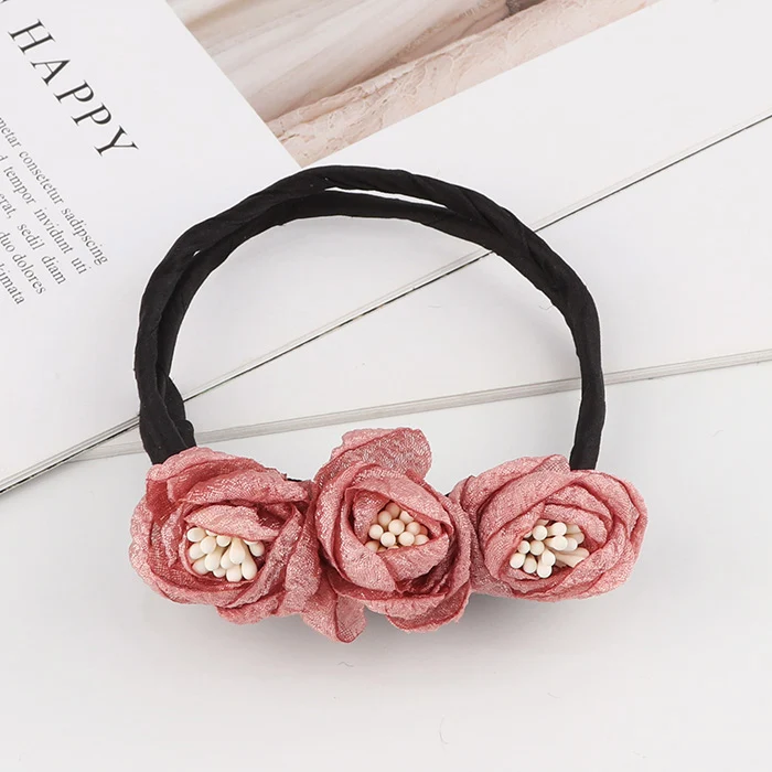 Style 3 Pink Для женщин дикий ободок для волос с цветами и жемчугом Магия валик для волос с бантом Кормушка Для DIY прическа; повязка для волос; делая инструменты аксессуары для волос - Цвет: Style 3 Pink