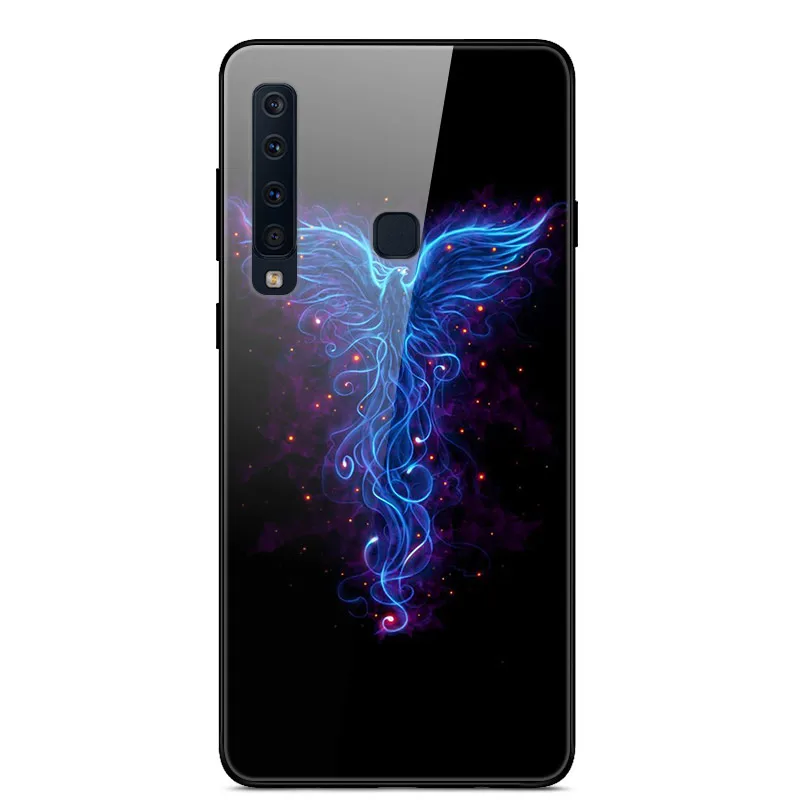 Чехол из закаленного стекла для samsung Galaxy A9, чехол с планетой космосом, стеклянный чехол на заднюю панель для samsung A9 A920F A920 A9S, чехол - Цвет: 49