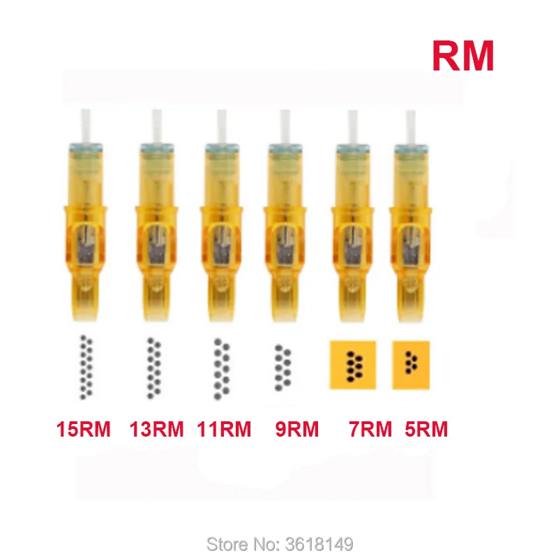 10 шт. одноразовые татуировки иглы 5RM/7RM/9RM/11RM/13RM/15RM для Pen машина перманентный