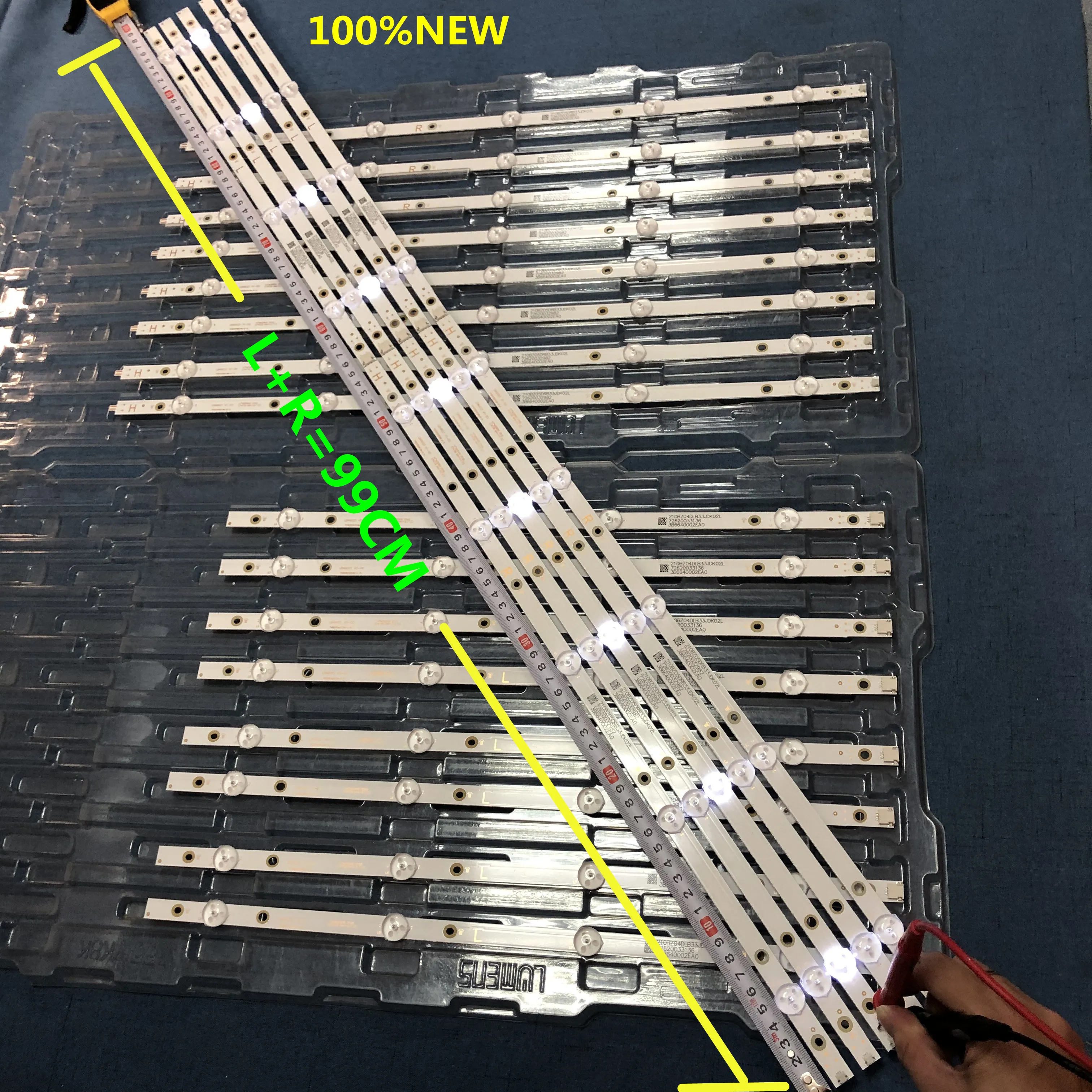 

10piece/lot LED backlight strip for 49PUS7503 49pus6162/12 LB49023 V1_00 V0_00 3A6560010EA0 3A6560000EA0 LB49021 100%NEW