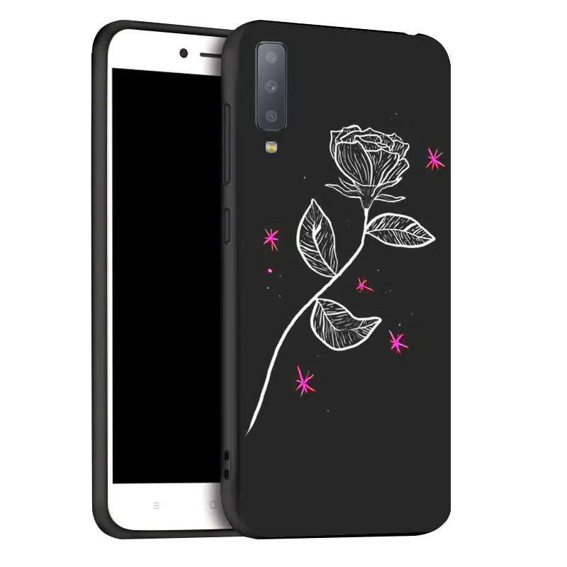 x089 Чехол для samsung A6, A8 Plus, A7, A9, чехол, мягкий, 3D, мультяшный, силиконовый, черный, окрашенный, чехол для телефона, для samsung Galaxy A5, бампер - Цвет: x089