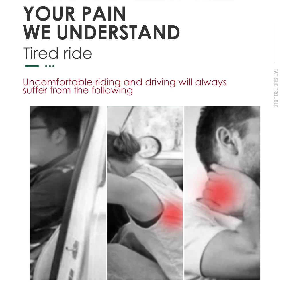 Универсальная автомобильная подушка на подголовник из пены с эффектом памяти +