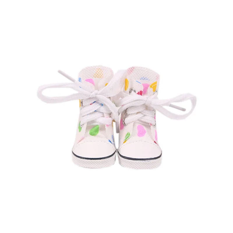 

Doll Shoes Clothes 5Cm High-top Canvas Shoes Boots For 14.5 Inch Nancy American Doll& EXO Doll Our Generation Girl`s Toy Gift