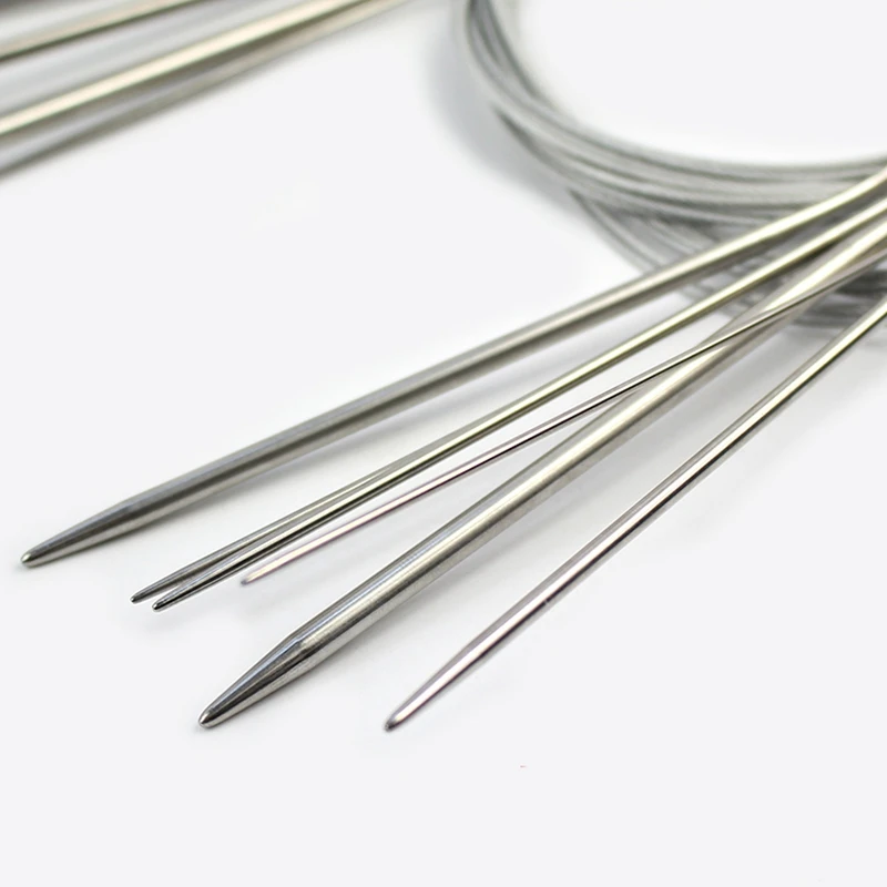 Набор круглых спиц из нержавеющей стали 11 шт./компл. 43 см/60 см/80 см/120 см 4 вида в
