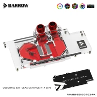 barrow gpu water cooling block for colorful battle ax rtx 3070 full cover argb gpu cooler bs coi3070z pa
