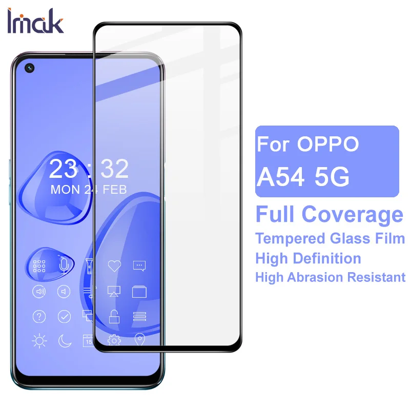 

Oppo A54 5G 6.5" imak Pro+ Tempered Glass Protector For OppoA54 5G Full Screen Glue Guard Film Oppo A 54 A54 5G