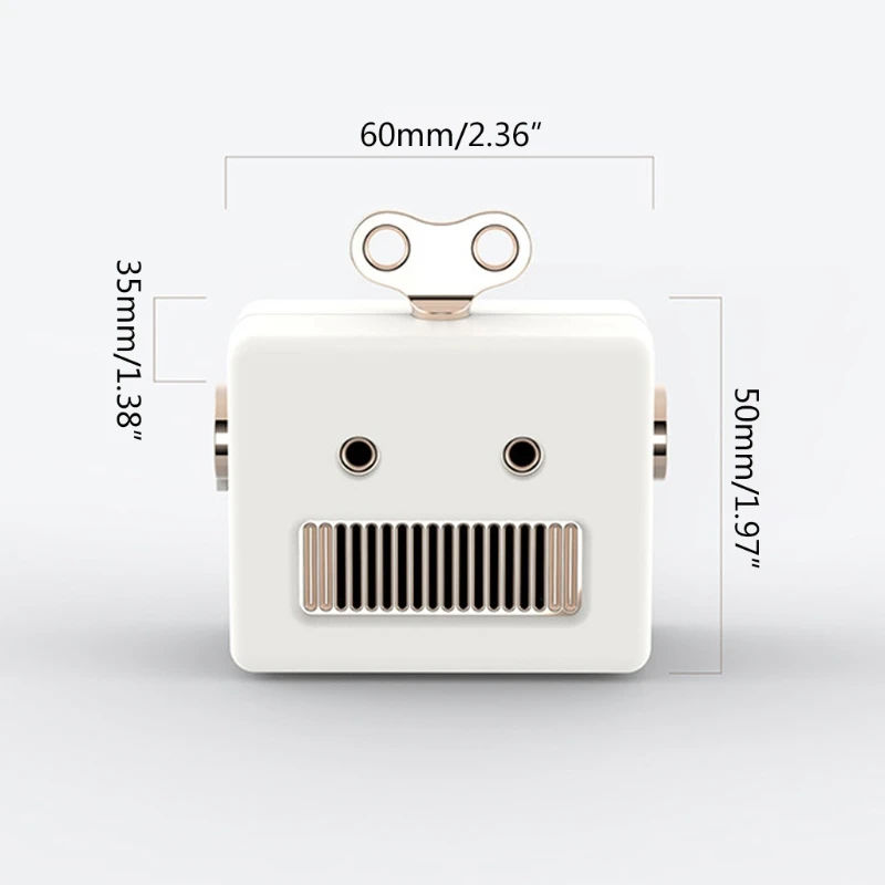 

Cute Cartoon Robot Bluetooth Speaker Portable Subwoofer Wireless Mini Speaker Creative Gift for Outdoor Home Party