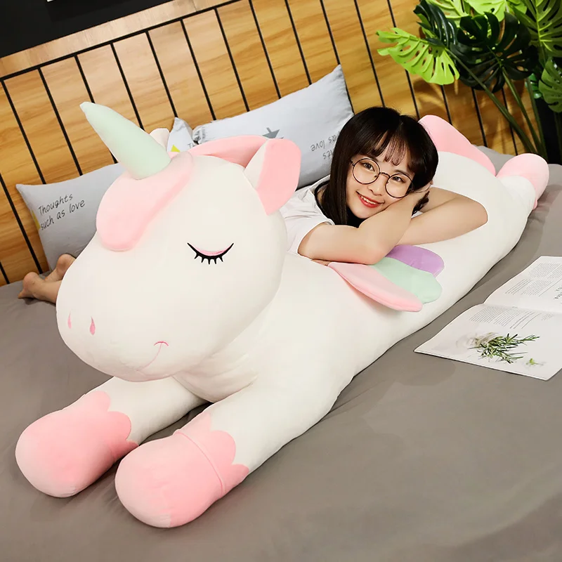 

Cushions Pillow For Sofa Colorful Pegasus Pillow Angel Unicorn Plush Toys Dolls For Kids Birthday Gift Valentine's Day Gifts