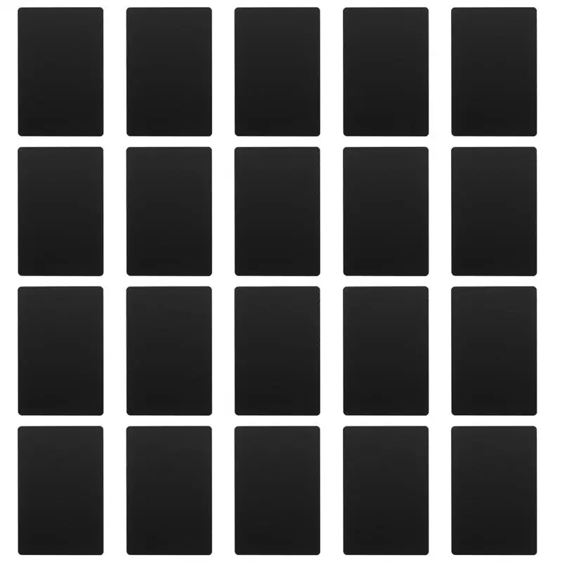 

50pcs Marking Machine Business Card Aluminum Sheet Business Card Printing Cards