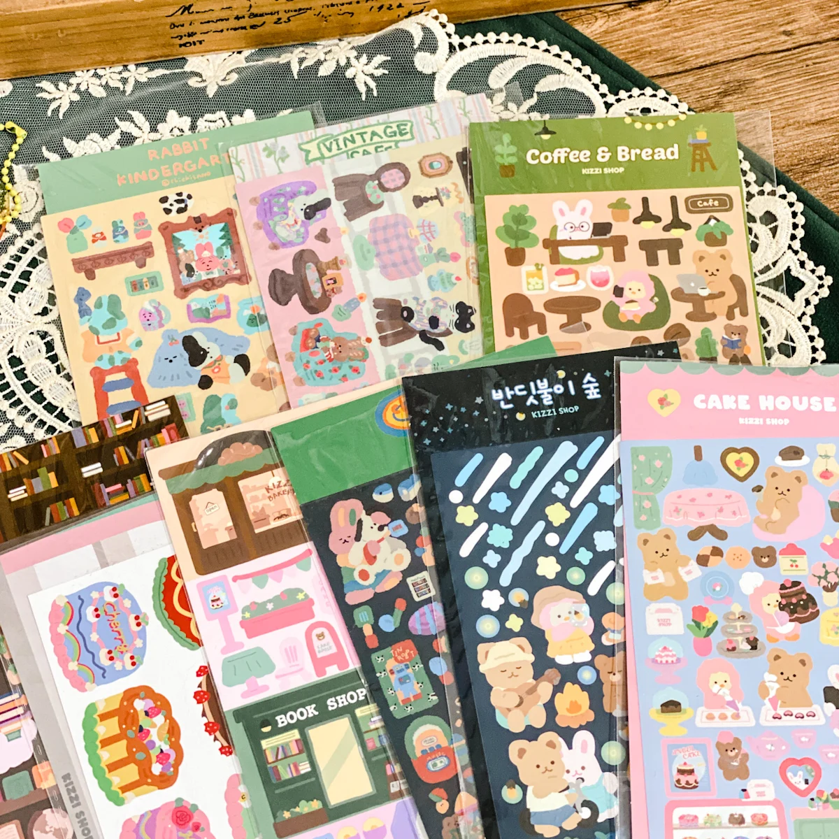 9 шт. декоративные наклейки в виде медведя кофейни | Канцтовары для офиса и дома