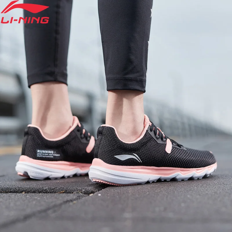 Женские кроссовки для бега Li Ning EZ RUN светильник кие дышащие с устойчивой подкладкой ARBP036|Беговая обувь| |