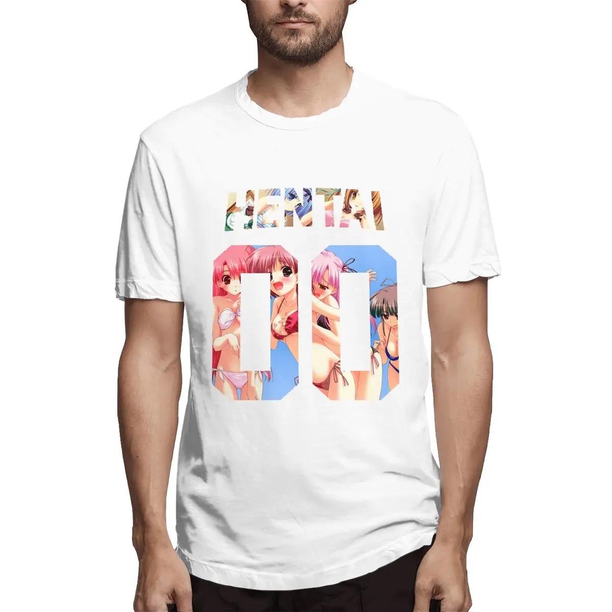 

Anime Men's Amazing Tees Short Sleeve Round Neck T-Shirt Gift Clothes