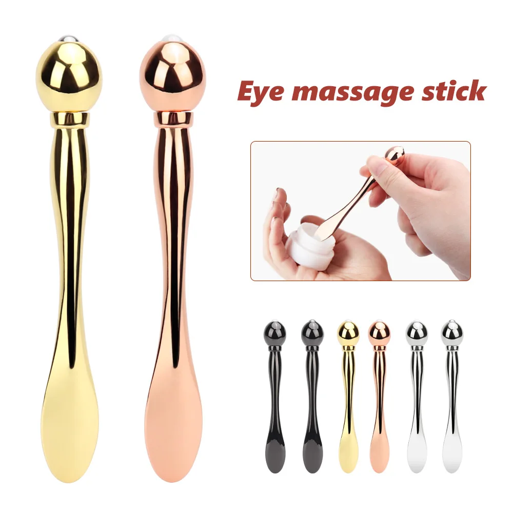 

Alloy Metal Eye Cream Applicator Eye Cream Mixing Spatula Scoop Anti Wrinkle Eye Massager Sticks Mask Spoon Skin Care Tool