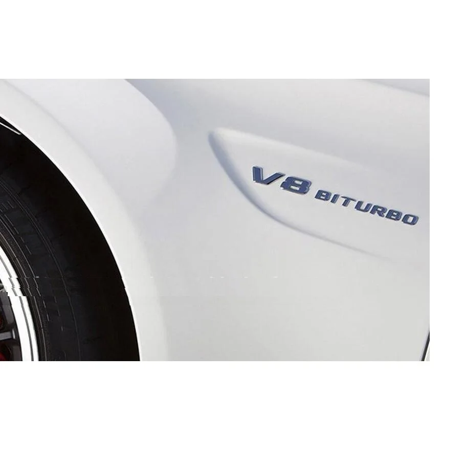 Хромированная матовая блестящая черная красная эмблема V8 BITURBO V8BITURBO с буквами для