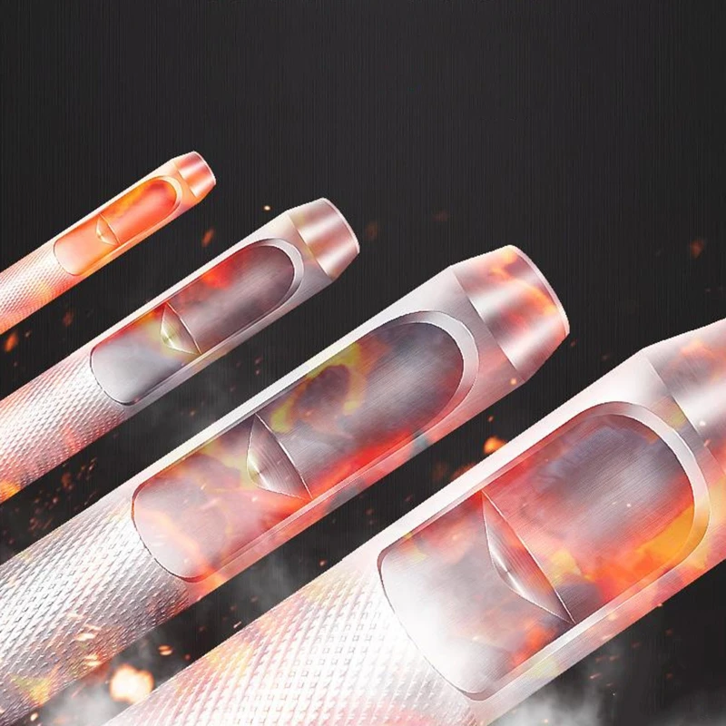 

Round Steel Leather Craft Hollow Hole Punch Tool Belt Strap Waist Watch Band Plastic Wood DIY Puncher for Clothing Canvas Leathe