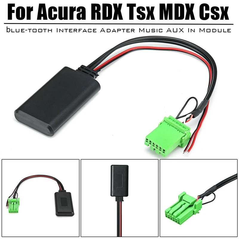 Bluetooth Интерфейс адаптер Музыка Aux in модуль для Acura Rdx Tsx Mdx Csx Auto|Автомобильный