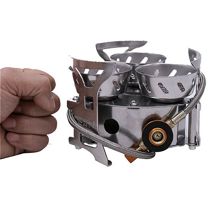 

ELYON 11000W/3900W Outdoor Gas Stove Camping Gas Burner Mini Portable Gas Picnic Stove Windproof Split Stoves Camping Furniture