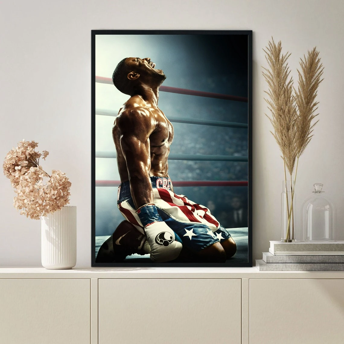 Creed II-p&oacute;ster de pel&iacute;cula, lienzo impreso, pintura de pared, decoraci&oacute;n del hogar (sin marco)-0