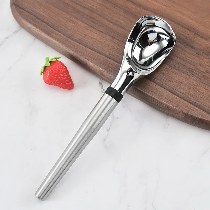

Thickened stainless steel long handle ice cream spoon melting large domestic watermelon kitchen tools gadgets accessories gadget