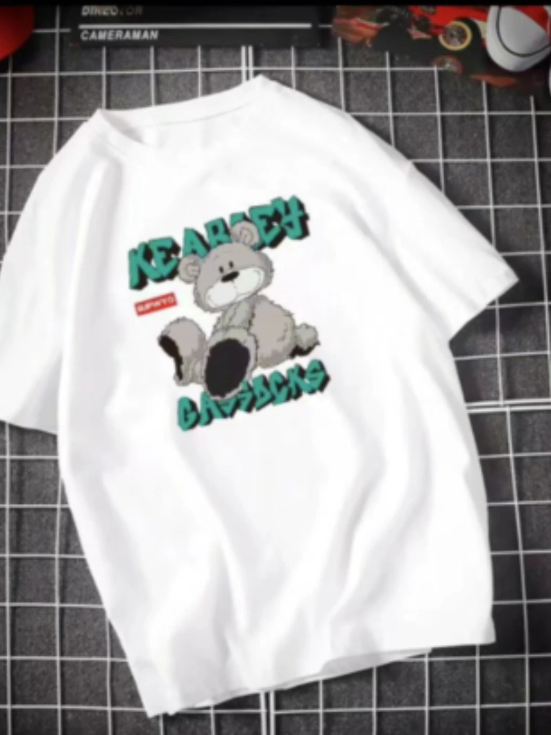 

Customzied Women White T-Shirt 100% Cotton Good Quality Cartoon Designer Printed Customized T Shirts Graphic Tee Shirts Tops