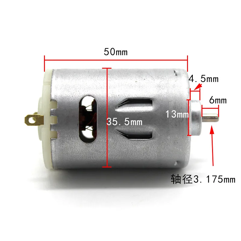 545 Высокое качество 6 v-12 v металлический шарикоподшипник двигатель высокая скорость большой крутящий момент двигатель постоянного тока для моделирования инструмент