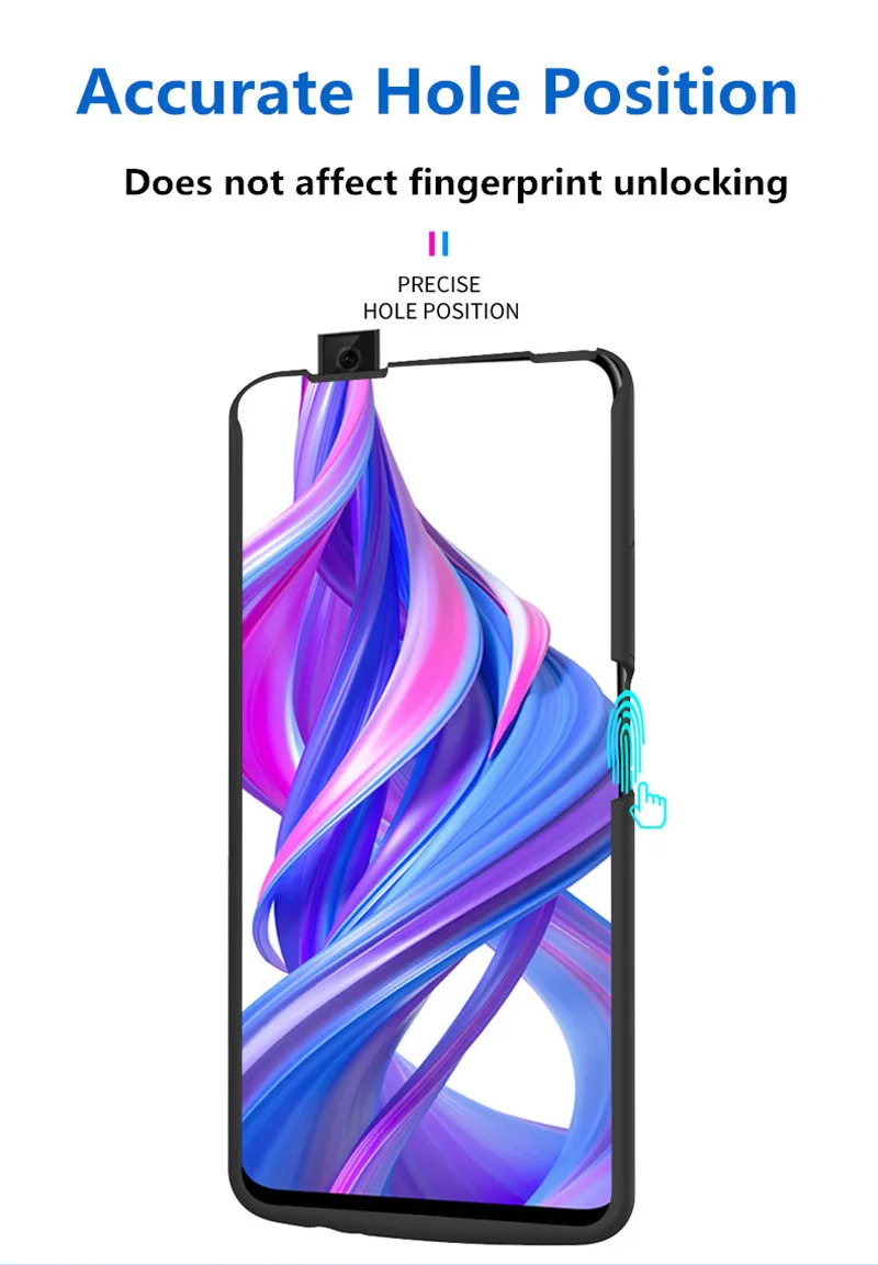 Высококачественный чехол для huawei Honor 9X Pro, Внешнее зарядное устройство для резервного копирования, 6500 мАч, зарядное устройство, чехлы для аккумуляторов