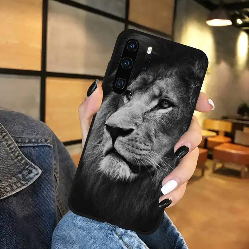 

Ruthless lion head Phone Case Funda For Huawei P9 P10 P20 P30 Lite 2016 2017 2019 plus pro P smart