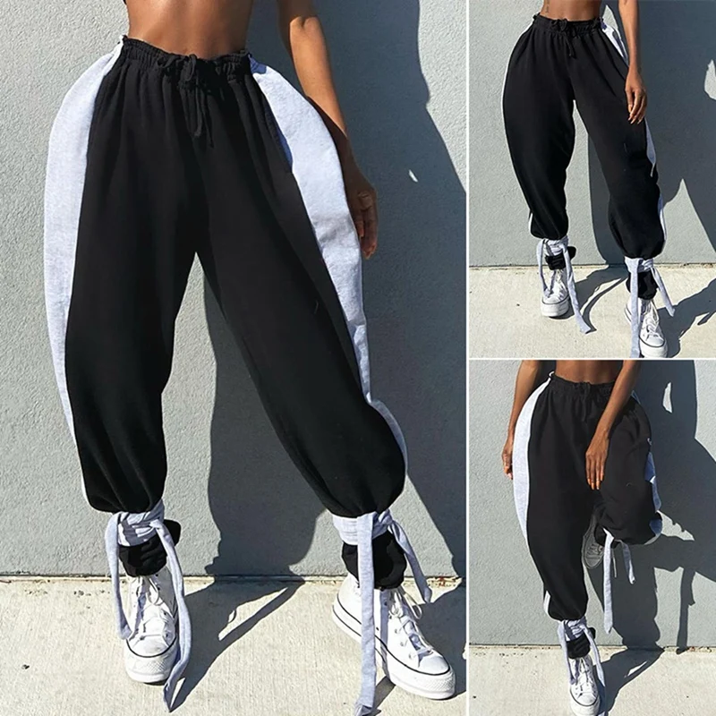 

High Waist Sweatpants Autumn Winter Women Fashion Streetwear Outfits Jogging Trousers