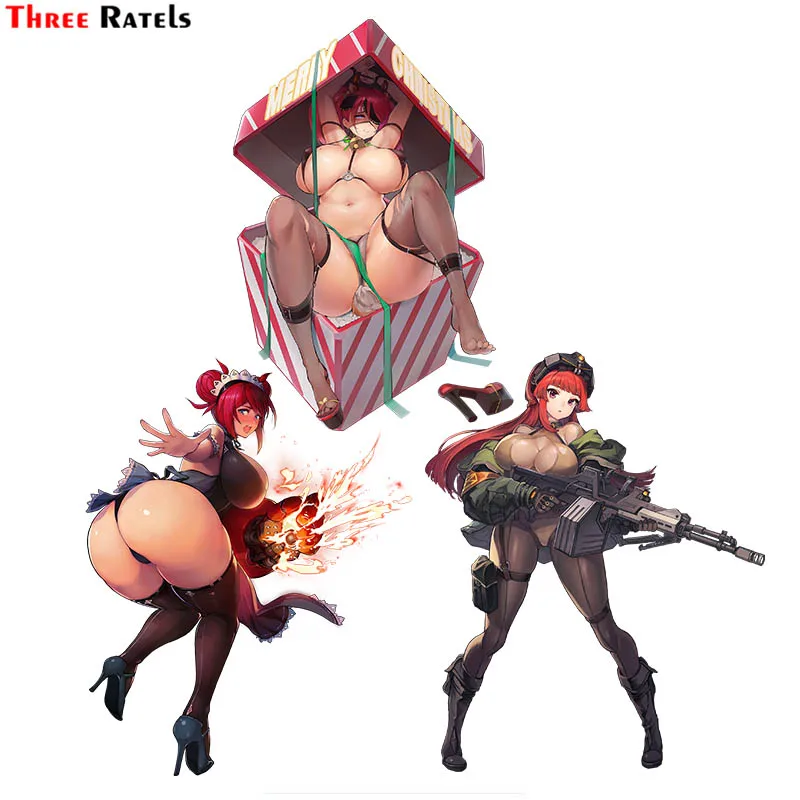 Наклейки для автомобиля Three Ratels FC996 hentai waifu anime fotia last origin наклейки saab автомобильные