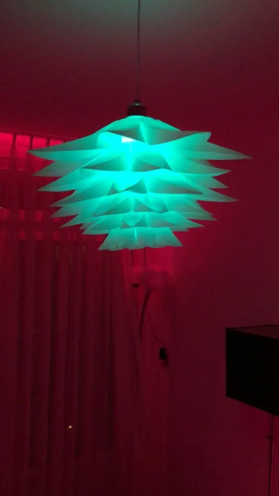 Лотос люстра с абажуром DIY цветок лотоса шестислойная лампа абажур романтическая комната кулон освещение покрытие бар отеля Декор