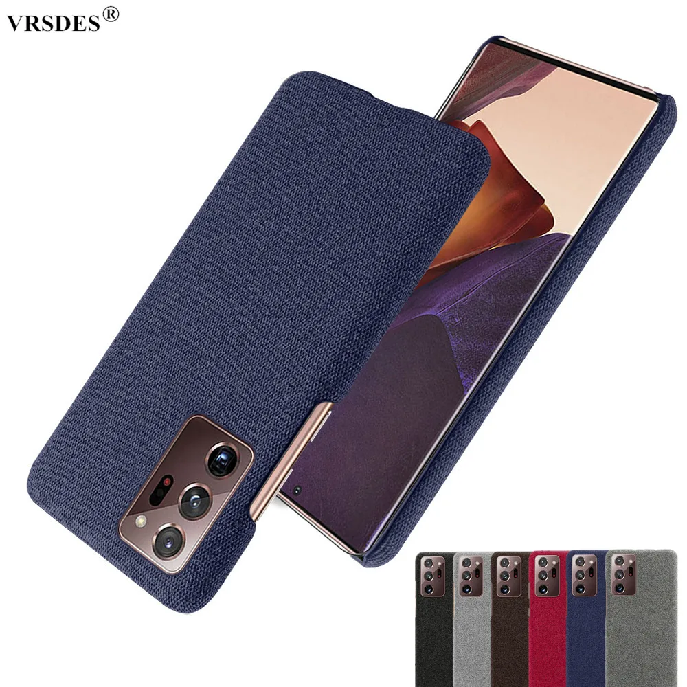 

For Samsung Galaxy Note 20 Ultra S20 FE Ultra S10E Cover Luxury Cloth Texture Fitted Case For Samsung Note 10 9 8 S10 S9 S8 Plus