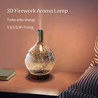 3d aroma lamp fall winter glass humidifier sleep helper 7 colors timing baby bedroom desktop christmas decor holiday lighting