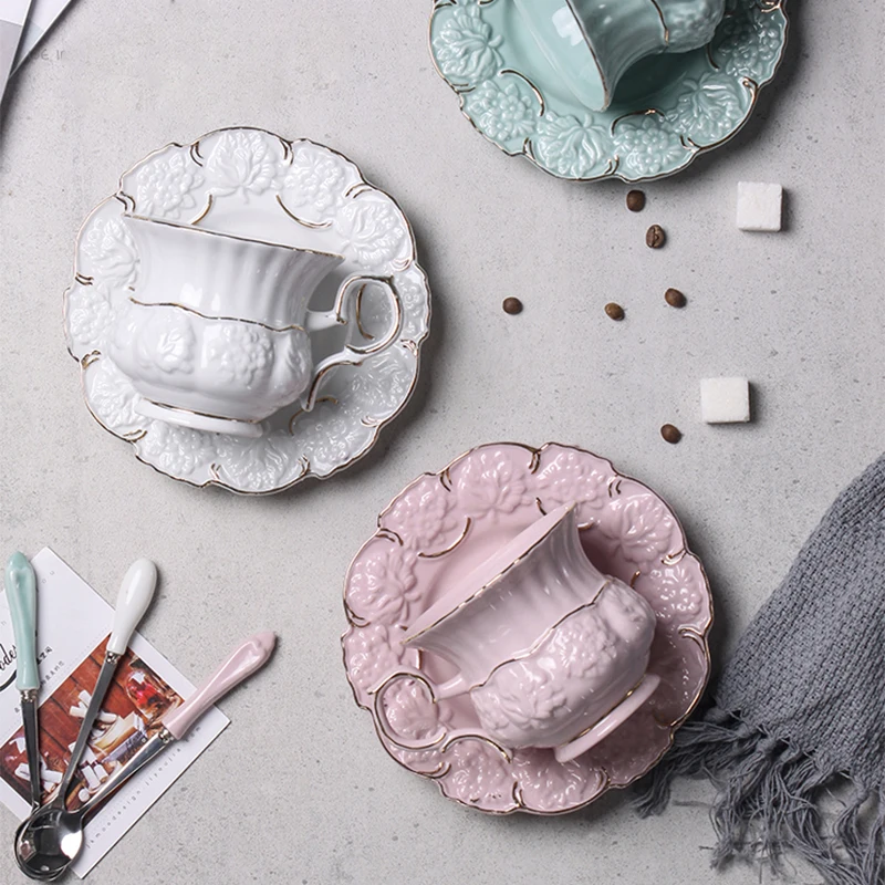 Керамическая кофейная чашка в европейском стиле роскошная кружка Пномпень с