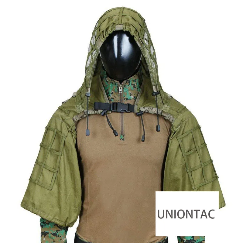 

Тактический снайперский костюм-тог Ghillie, дышащий Тактический Камуфляжный колпачок