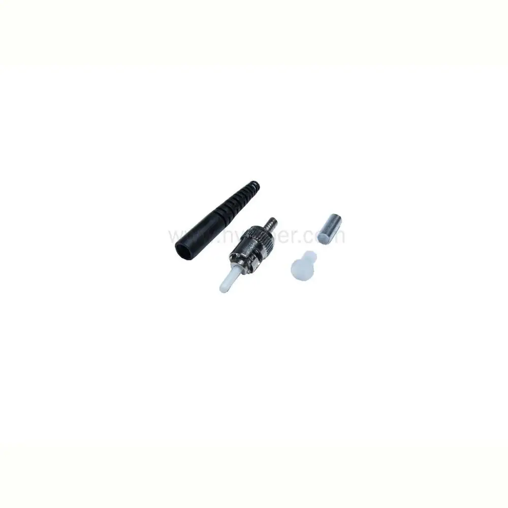 200 pcs ST optical fiber connector kits MM/PC housing metal boot color black/red free shipping | Мобильные телефоны и