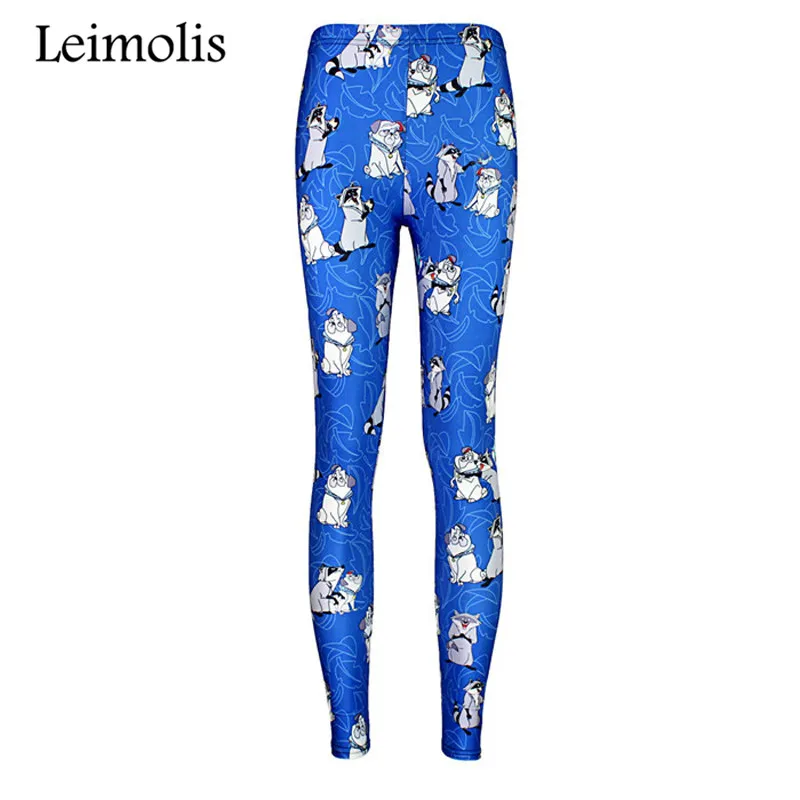 Leimolis 3D принт фитнес пуш-ап леггинсы для тренировок женщин готический с рисунком