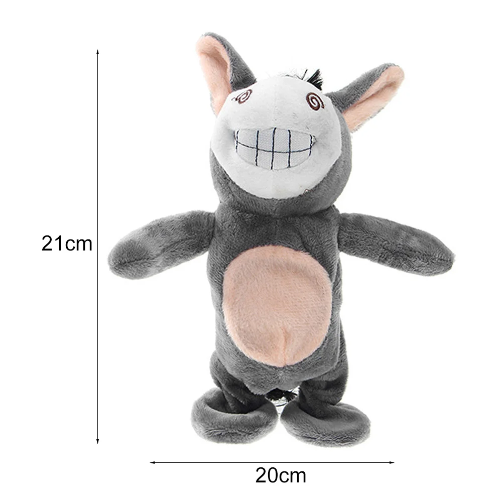 Электронные говорящие коровы Ослик плюшевая игрушка милый говорить музыка и