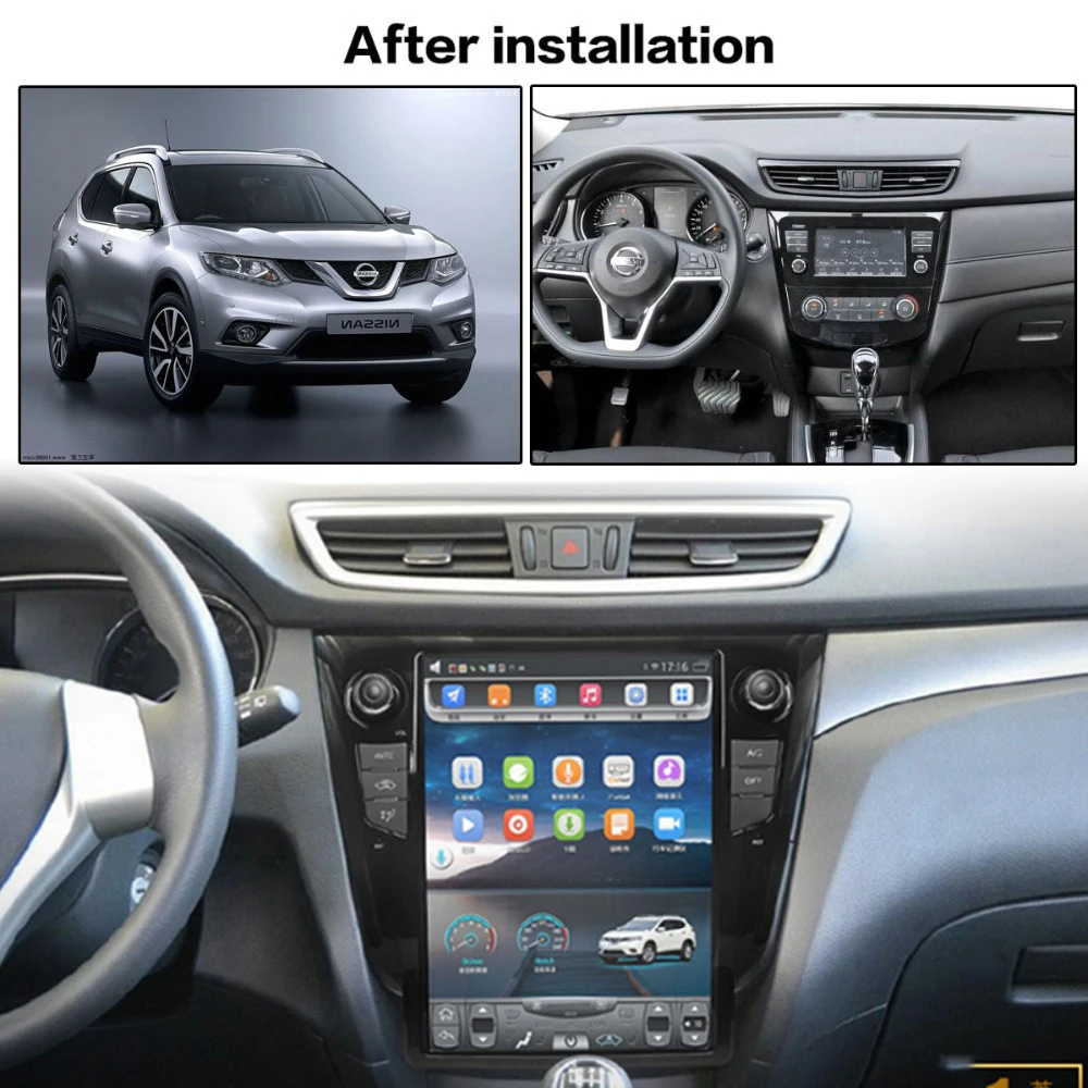 Автомобильный мультимедийный плеер стерео gps DVD Радио Навигация Android экран для Nissan Qashqai X-Trail Rogue Sport J11 T32 2013