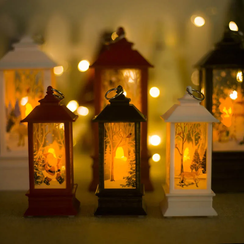 Подвесные украшения деревянный дом подсвечник прочный для рождественской елки