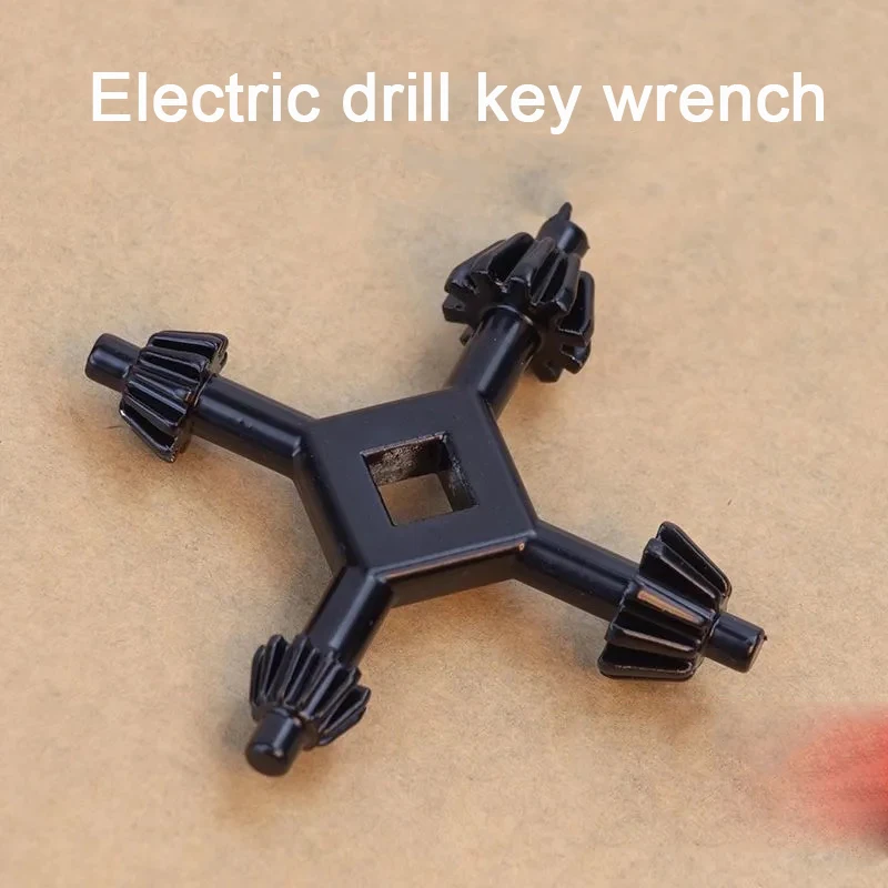 

4 in 1 Universal Chuck Key for Keyless Drills Drill Wrench Cross Power Tool Presses Electric Drill Accessories