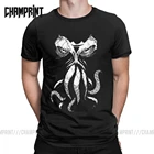 Мужская футболка Cthulhu с надписью Пробуждение, Cthulu Lovecraft, ужас, некрокон, Chthulu 100% хлопок, одежда с юмором, футболка с коротким рукавом, летняя футболка