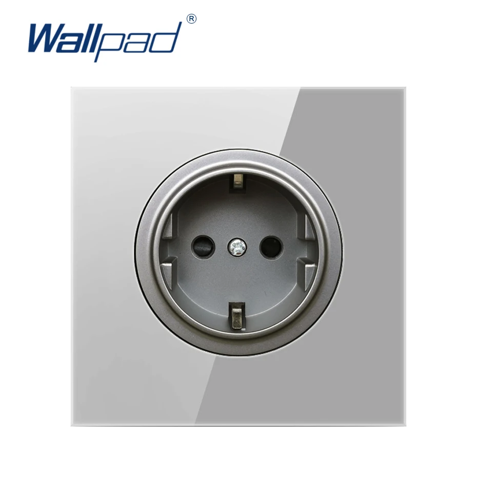 Европейская немецкая настенная розетка Wallpad 16 А с заземлением и защитой от