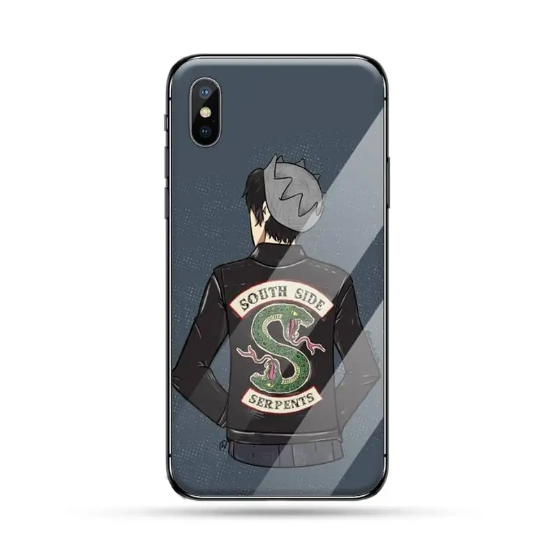 

Riverdale Southside Serpent cool Pattern coque cover Phone Case Tempered glass For iphone 5C 6 6S 7 8 plus X XS XR 11 PRO MAX