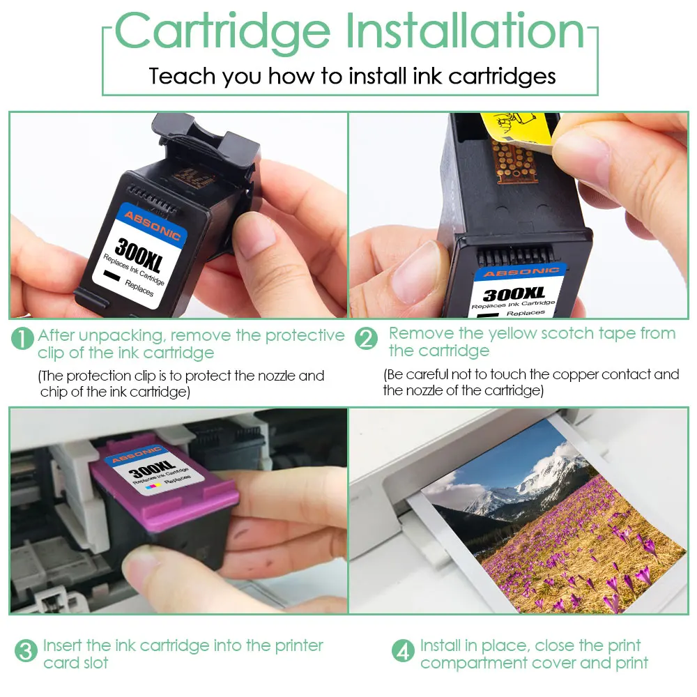 Совместимый картридж с чернилами 300XL замена картриджей для принтеров HP 300 XL Deskjet