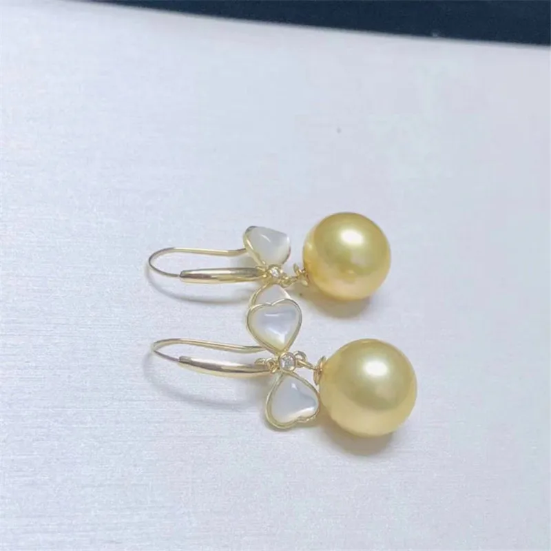 

Genuine 18K Yellow Gold Earrings Ear Hook Ear Line Earring Blank Bracket DIY For Women Earring Jewelry Accessories Bijoux