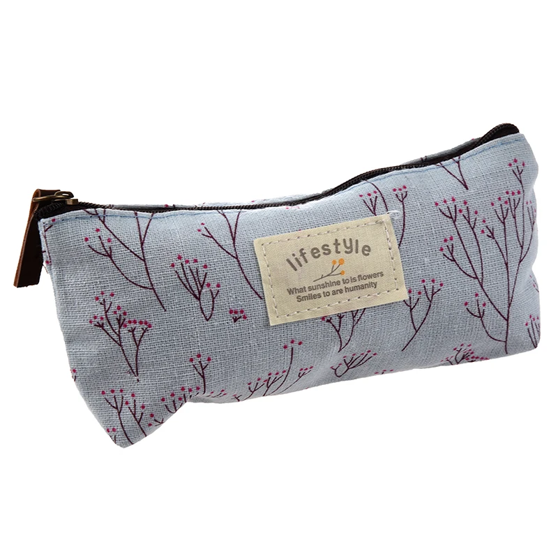 Цветочный тканевый Карандаш Чехол косметичка макияж студентов чулок