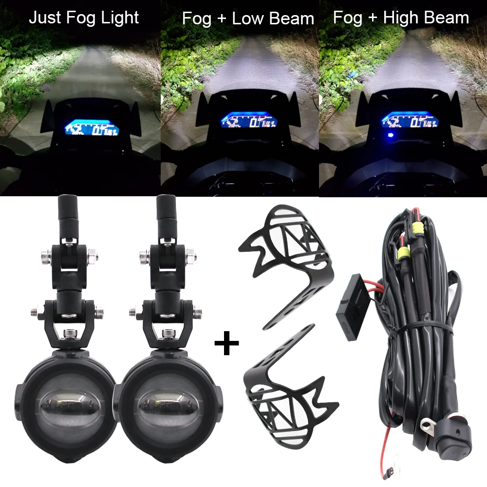 

Motocycle Fog Lights For BMW Motorcycle LED Auxiliary Fog Light Driving Lamp For BMW R1200GS/ADV K1600 R1200GS R1100GS