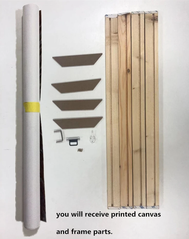 

Abstract Trippy Mandal Printed Canvas Wood Framed Wall Art Hanging Decor Poster